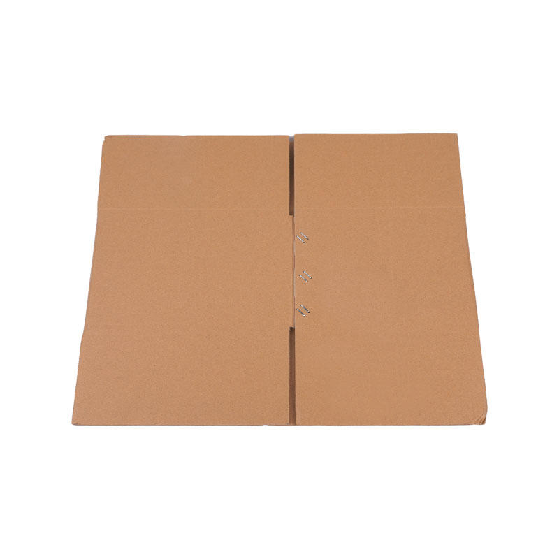 Natural color half-folding corrugated cardboard box